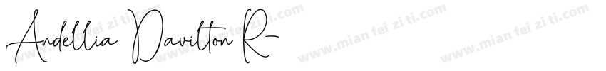 Andellia Davilton R字体转换